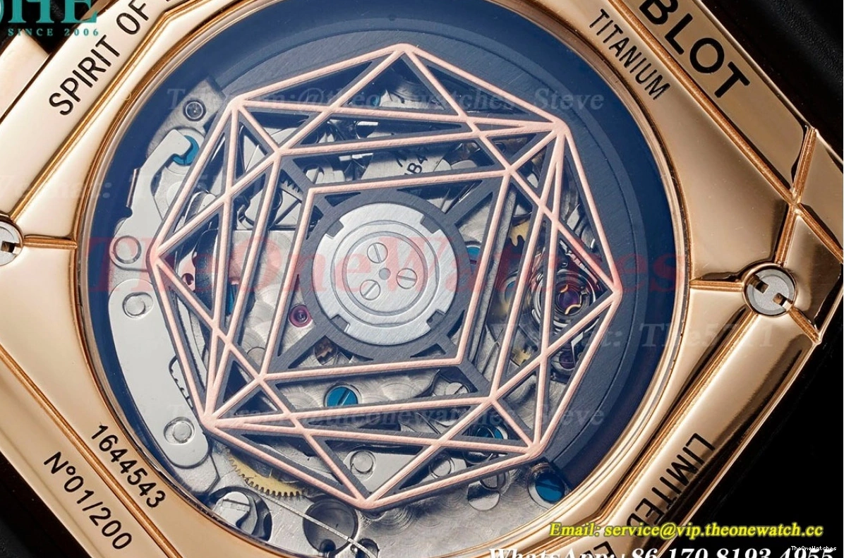 Big HUB4700 Bang RG BLSF Of Spirit Dial RU 42mm Skeleton 0127